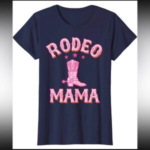 Rodeo mama navy blue T shirt